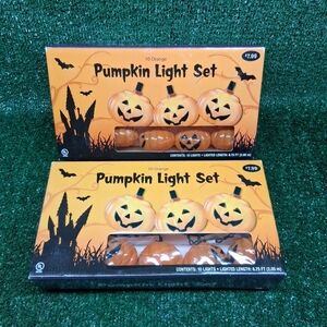 20 Orange PUMPKIN Light Set Tested and Work
